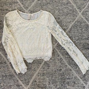 H&M Lace Beaded Blouse